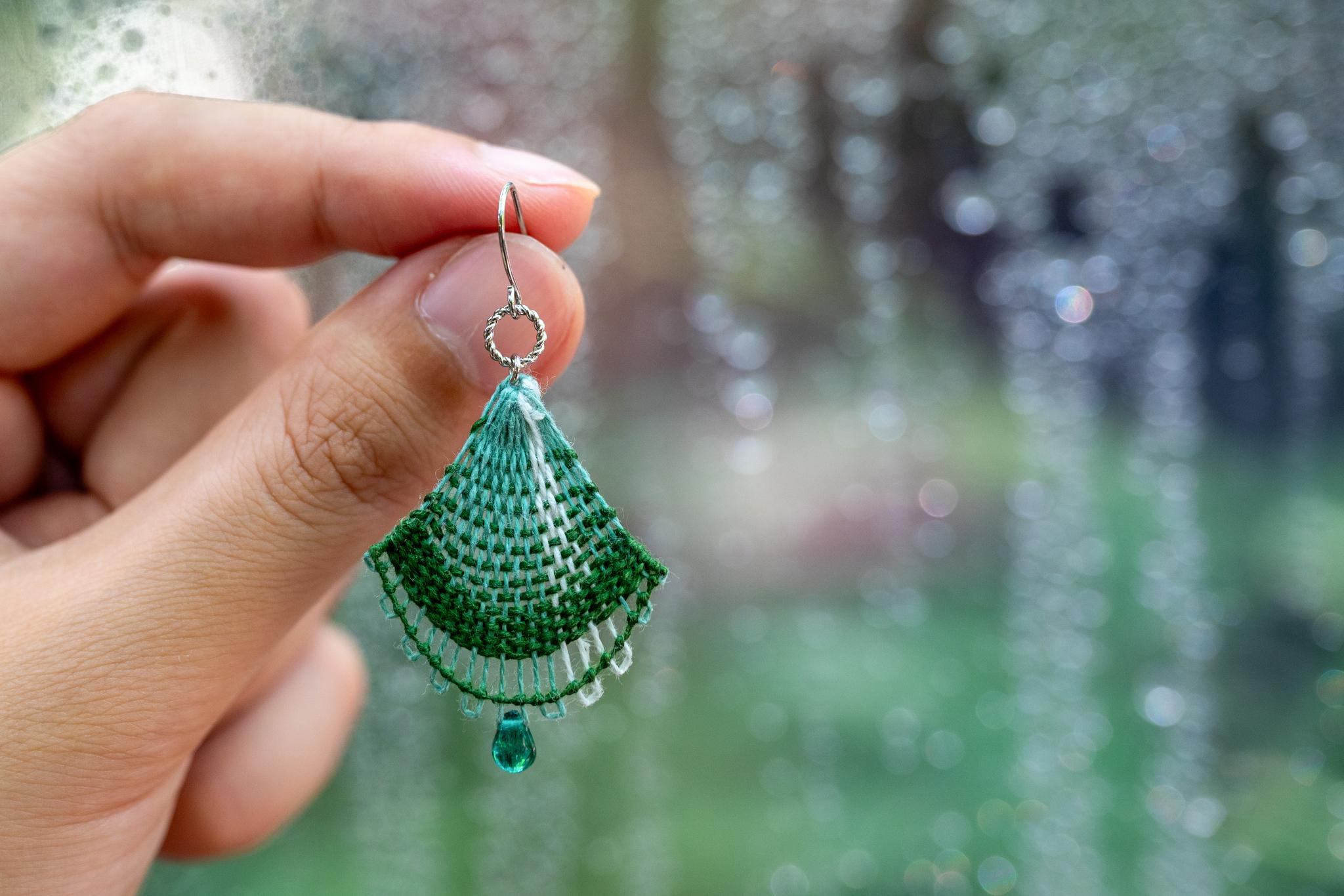 雨の名前の耳飾り《樹雨》※金具選べます※1枚目の画像
